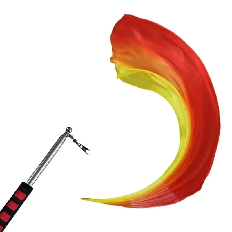 1Pc Silk Veil+1 Pc Poi Chain Ball Women Belly Dance Silk Veil Poi Thrown Balls Stage Performances Props Gifts