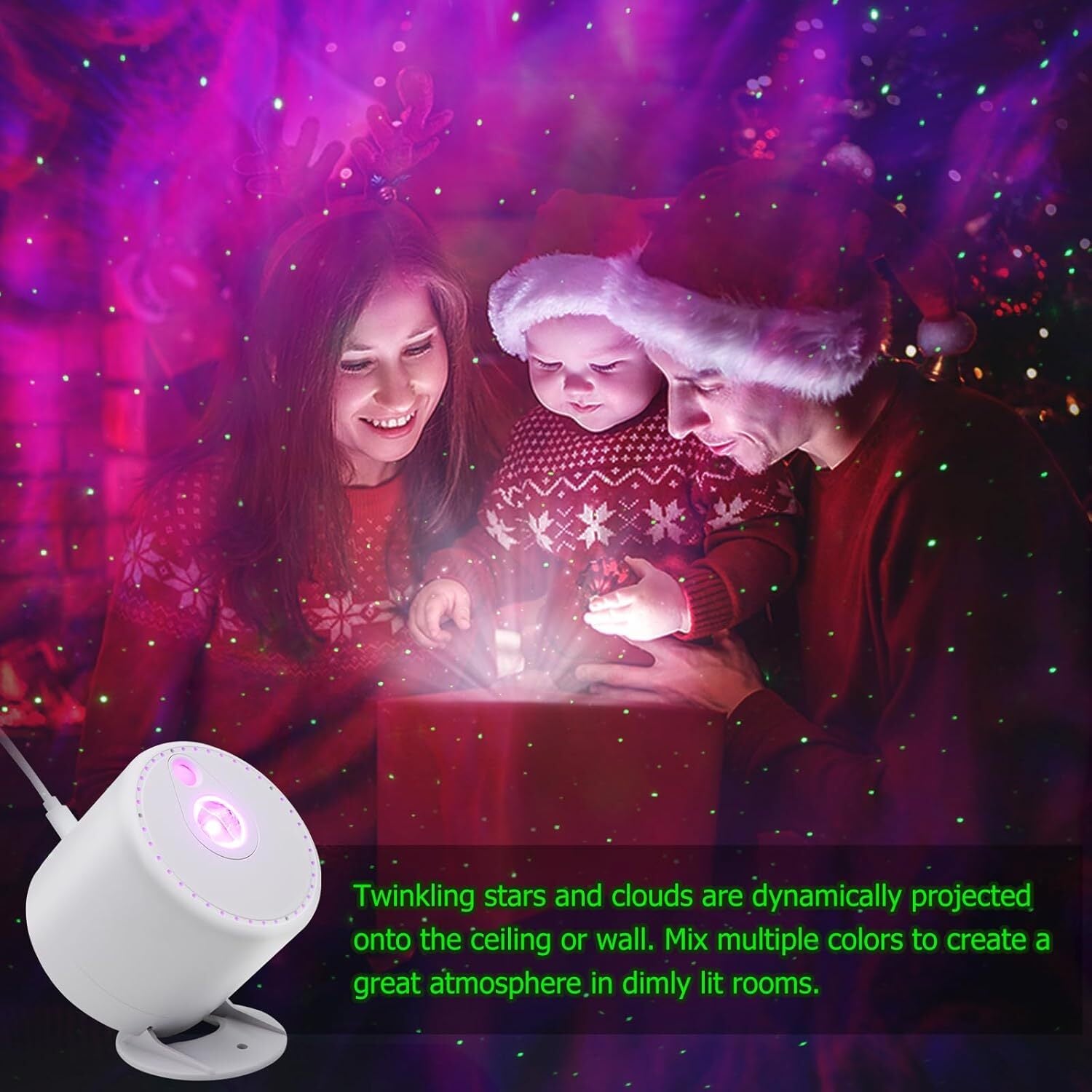 Galaxy Projector,Star Projector with Timer and Remote Control for Adults Bedroom