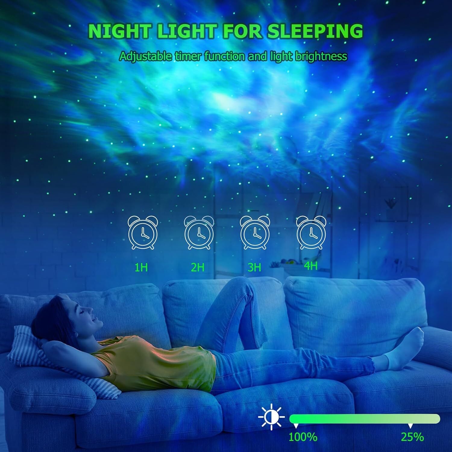 Galaxy Projector,Star Projector with Timer and Remote Control for Adults Bedroom