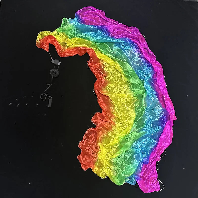 LED Throwing Ball Yarn Simulation Silk Luminous Glowing Ribbon Belly Dance Gymnastics Performance Props Glow Dance Scarf Ball