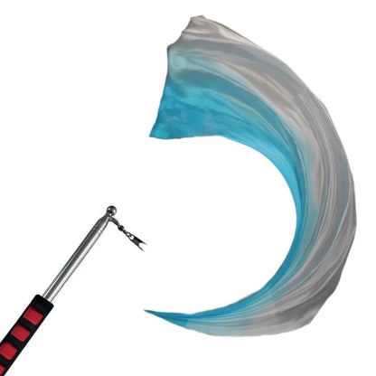 1Pc Silk Veil+1 Pc Poi Chain Ball Women Belly Dance Silk Veil Poi Thrown Balls Stage Performances Props Gifts